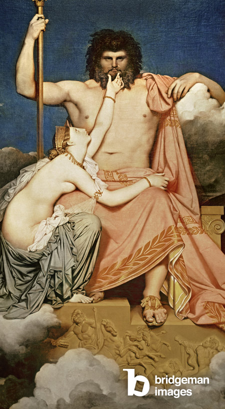 Jupiter and Thetis, Jean Auguste Dominique Ingres, (1811) / Bridgeman Images